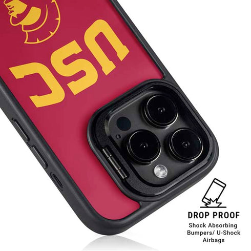 University of Southern California USC Trojan Logo iPhone 16 Pro Kickstand Case