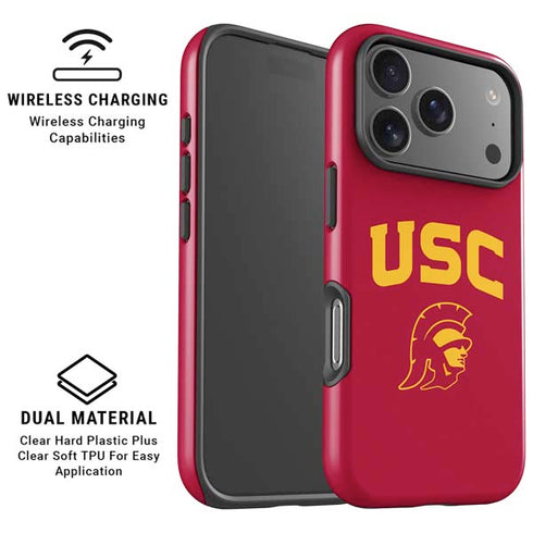 University of Southern California USC Trojan Logo iPhone 17 Pro Magsafe Impact Case