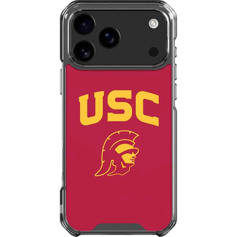University of Southern California USC Trojan Logo iPhone 17 Pro Max Clear Case
