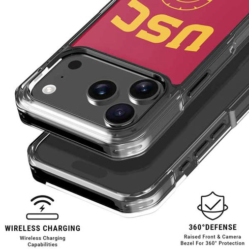 University of Southern California USC Trojan Logo iPhone 18 Pro Clear Case