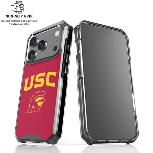 University of Southern California USC Trojan Logo iPhone 18 Pro Clear Case
