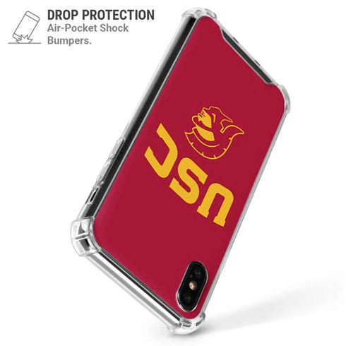 University of Southern California USC Trojan Logo iPhone X/XS Clear Case