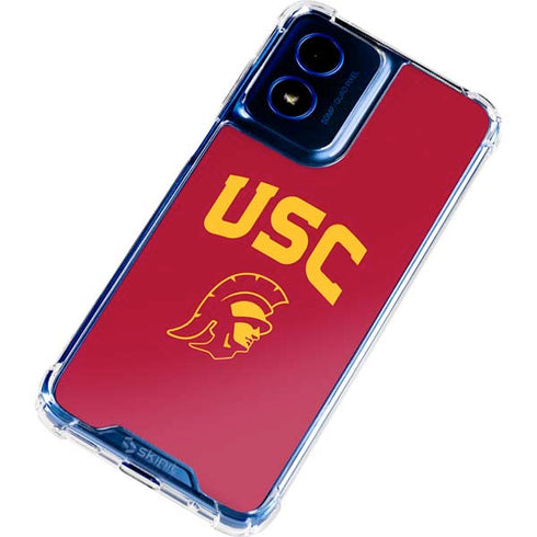 University of Southern California USC Trojan Logo Moto G 5G (2024) Clear Case