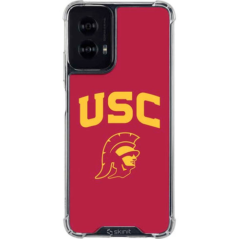 University of Southern California USC Trojan Logo Moto G Power 5G (2024) Clear Case