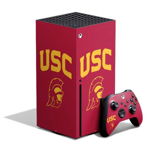 University of Southern California USC Trojan Logo Xbox Series X Bundle Skin
