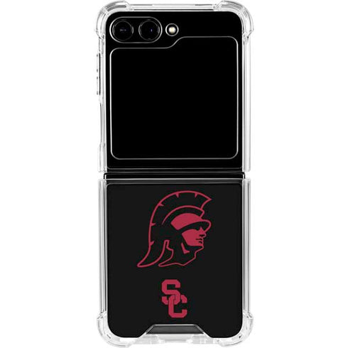 University of Southern California USC Trojan Mascot Galaxy Z Flip6 Clear Case