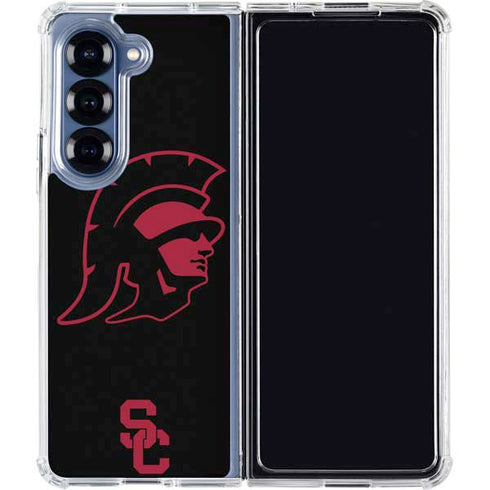 University of Southern California USC Trojan Mascot Galaxy Z Fold7 Clear Case