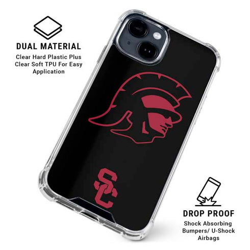University of Southern California USC Trojan Mascot iPhone 15 Clear Case