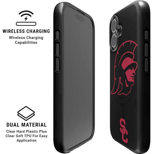 University of Southern California USC Trojan Mascot iPhone 16 Magsafe Impact Case