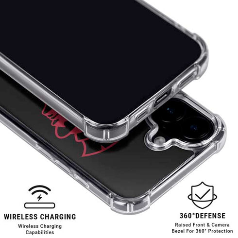 University of Southern California USC Trojan Mascot iPhone 16 Plus Clear Case