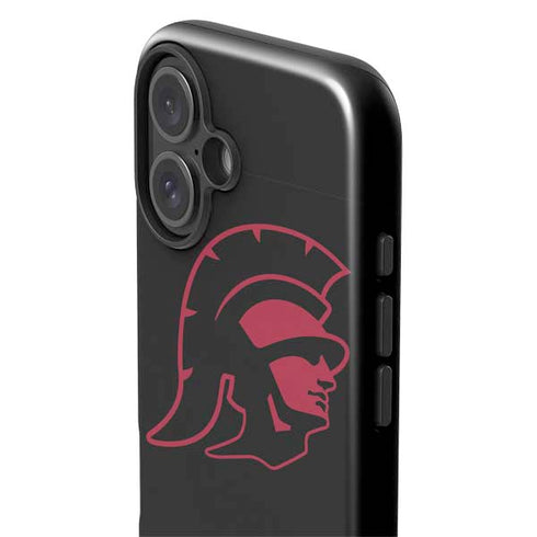 University of Southern California USC Trojan Mascot iPhone 16 Plus Impact Case