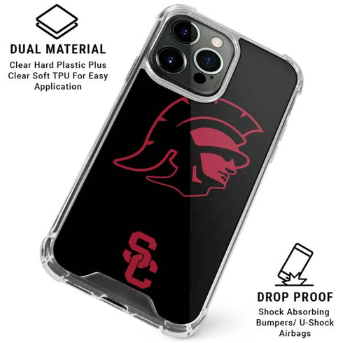 University of Southern California USC Trojan Mascot iPhone 16 Pro Max Clear Case