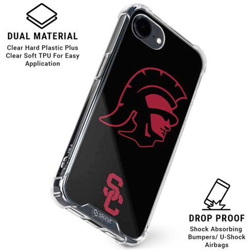 University of Southern California USC Trojan Mascot iPhone 16e Clear Case