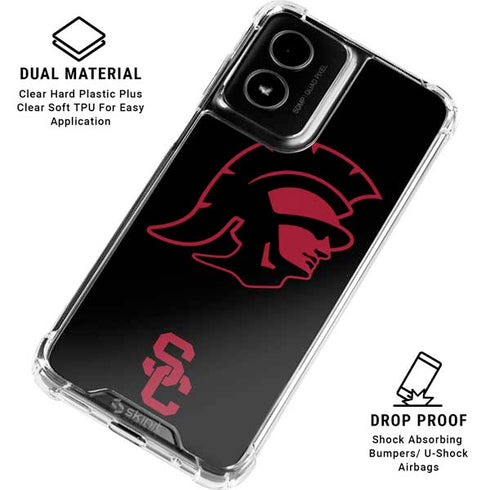 University of Southern California USC Trojan Mascot Moto G Power 5G (2024) Clear Case