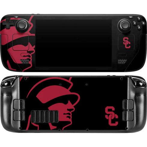 University of Southern California USC Trojan Mascot Steam Deck Handheld Gaming Computer OLED Skin