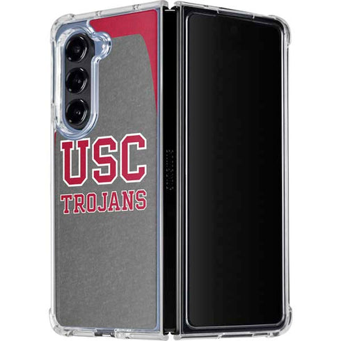 University of Southern California USC Trojans Galaxy Z Fold5 5G Clear Case
