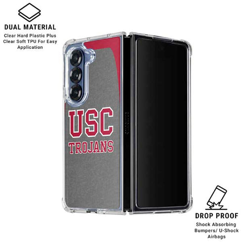 University of Southern California USC Trojans Galaxy Z Fold6 Clear Case
