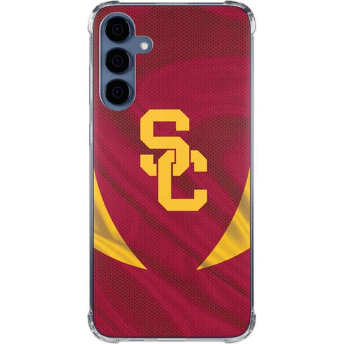 University of Southern California USC Trojans Jersey Galaxy A35 5G Clear Case