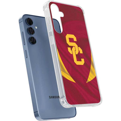 University of Southern California USC Trojans Jersey Galaxy A35 5G Clear Case