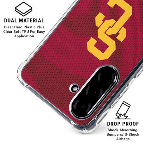 University of Southern California USC Trojans Jersey Galaxy A36 5G Clear Case