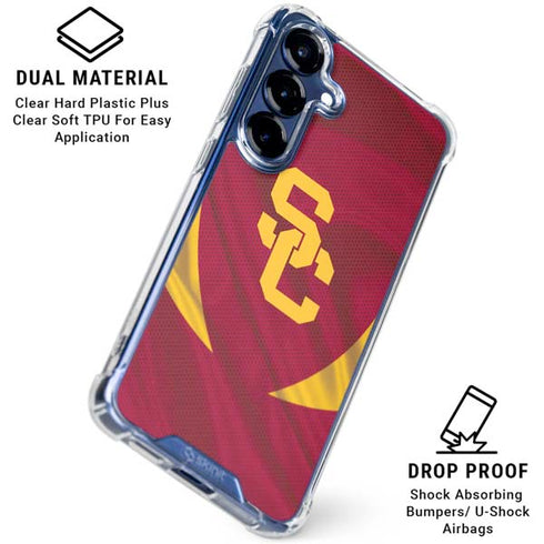 University of Southern California USC Trojans Jersey Galaxy S25 Clear Case