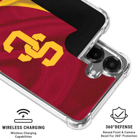 University of Southern California USC Trojans Jersey Galaxy S26 Plus Clear Case