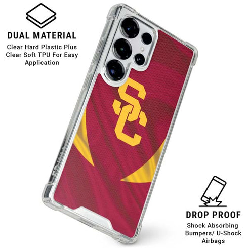 University of Southern California USC Trojans Jersey Galaxy S26 Ultra Clear Case