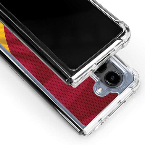 University of Southern California USC Trojans Jersey Galaxy Z Fold5 5G Clear Case