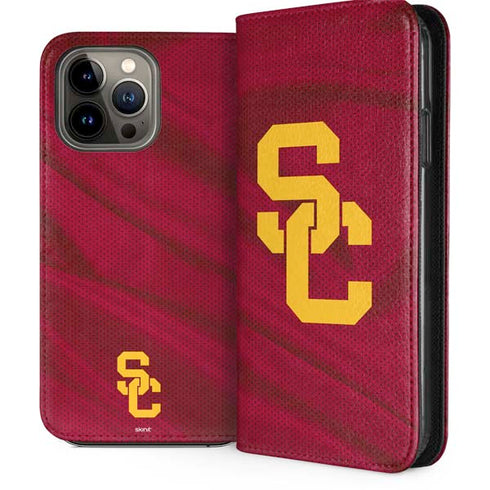 University of Southern California USC Trojans Jersey iPhone 14 Pro Max Folio Case