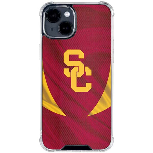 University of Southern California USC Trojans Jersey iPhone 15 Clear Case