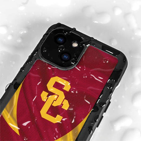 University of Southern California USC Trojans Jersey iPhone 15 Plus Waterproof Case