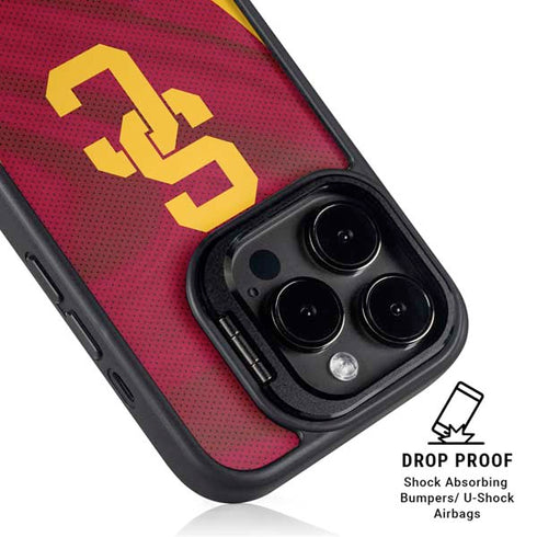 University of Southern California USC Trojans Jersey iPhone 15 Pro Max Kickstand Case