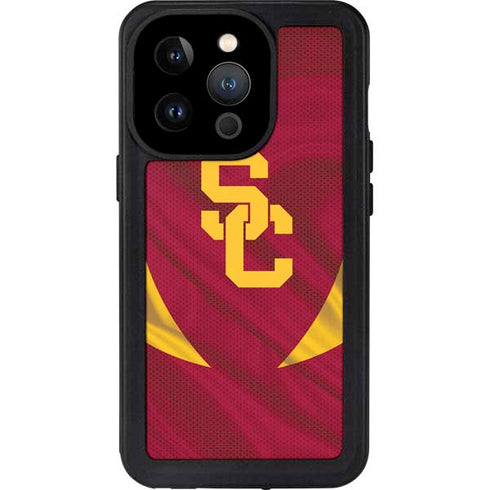 University of Southern California USC Trojans Jersey iPhone 15 Pro Waterproof Case