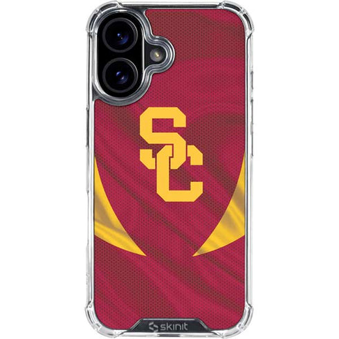 University of Southern California USC Trojans Jersey iPhone 16 Clear Case