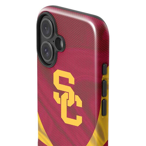 University of Southern California USC Trojans Jersey iPhone 16 Plus Impact Case