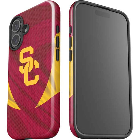 University of Southern California USC Trojans Jersey iPhone 16 Plus Impact Case