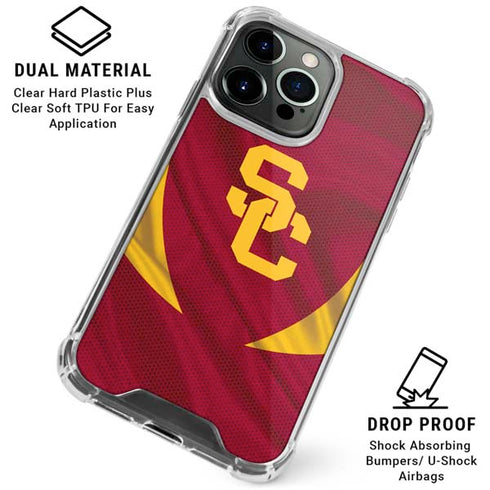University of Southern California USC Trojans Jersey iPhone 16 Pro Max Clear Case