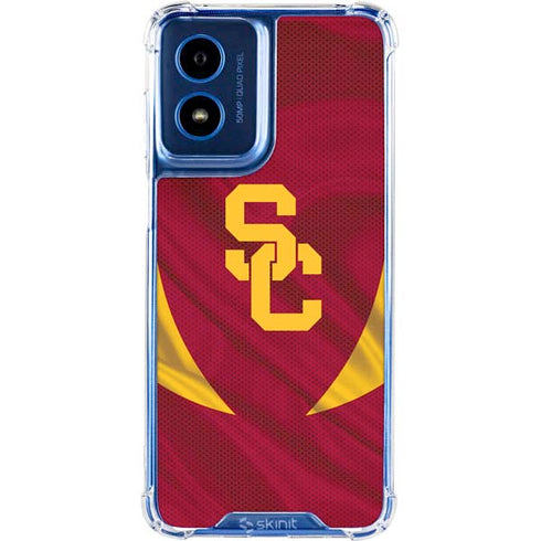 University of Southern California USC Trojans Jersey Moto G 5G (2024) Clear Case