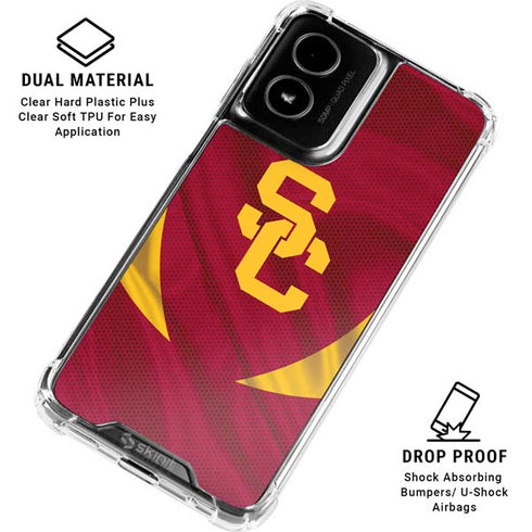 University of Southern California USC Trojans Jersey Moto G Power 5G (2024) Clear Case