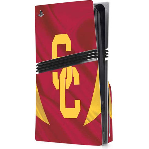 University of Southern California USC Trojans Jersey PS5 Pro Disk Console Skin