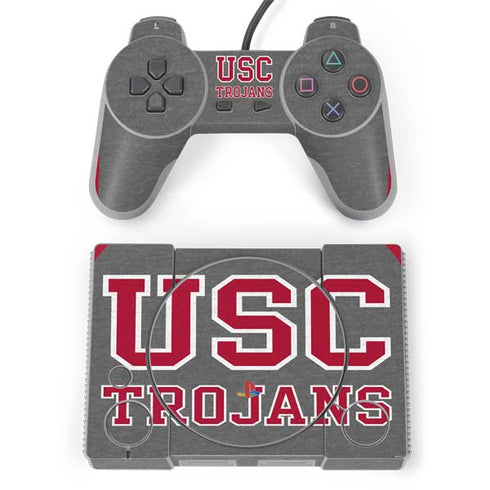 University of Southern California USC Trojans PlayStation Classic Bundle Skin