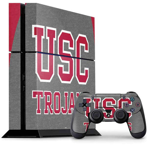 University of Southern California USC Trojans PS4 Console and Controller Bundle Skin
