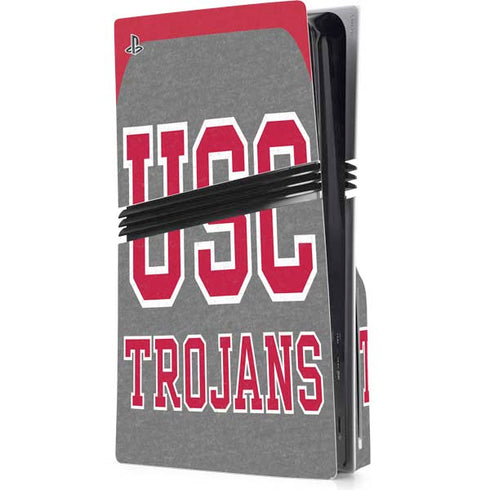 University of Southern California USC Trojans PS5 Pro Disk Console Skin