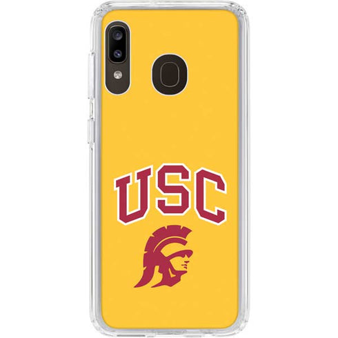 University of Southern California USC Trojans Yellow Galaxy A20 Clear Case