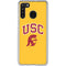 University of Southern California USC Trojans Yellow Galaxy A21 Clear Case