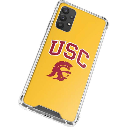 University of Southern California USC Trojans Yellow Galaxy A32 5G Clear Case
