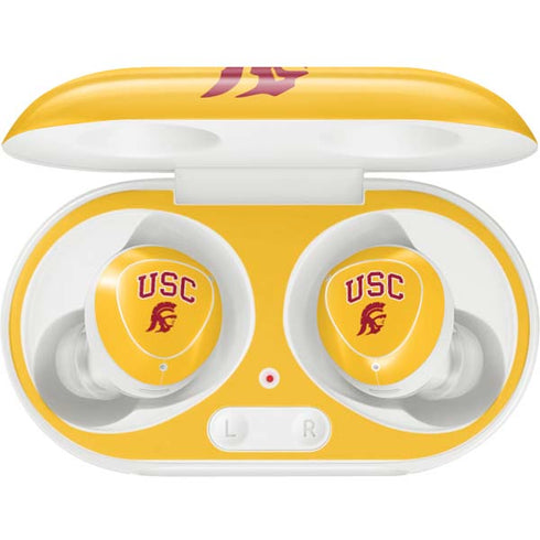 University of Southern California USC Trojans Yellow Galaxy Buds Plus Skin