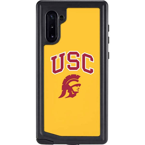 University of Southern California USC Trojans Yellow Galaxy Note 10 Waterproof Case
