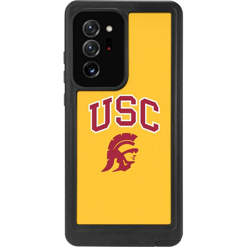 University of Southern California USC Trojans Yellow Galaxy Note20 Ultra 5G Waterproof Case