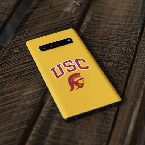 University of Southern California USC Trojans Yellow Galaxy S10 Skin